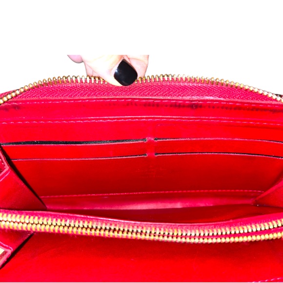Louis Vuitton Red Embossed Wallet - Picture 7 of 16